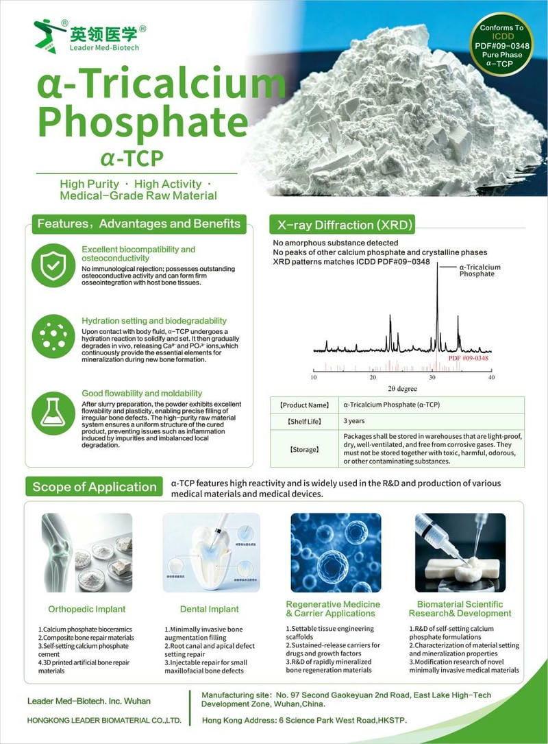 &alpha;‑TCP product poster